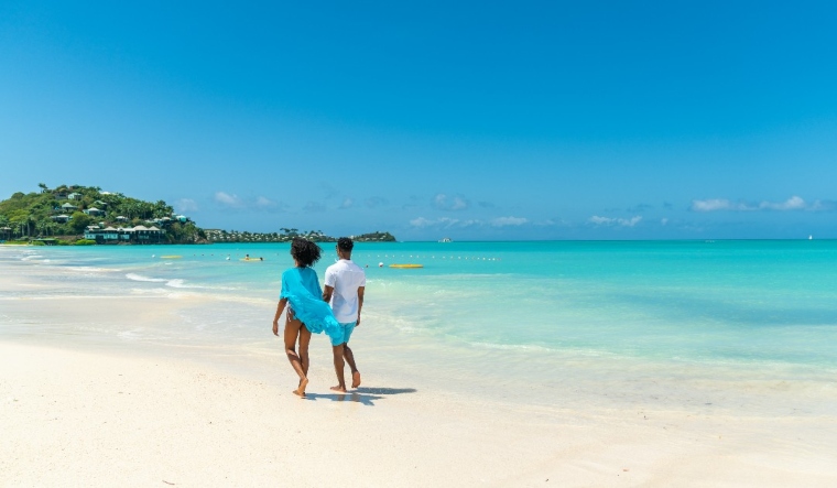 Antigua's Jolly Beach is a tourist attraction